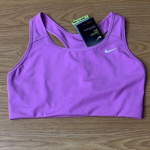 BV3630 597 Nike Dri Fit Swoosh Sports Bra Vibrant Pink Size Large Women’s
